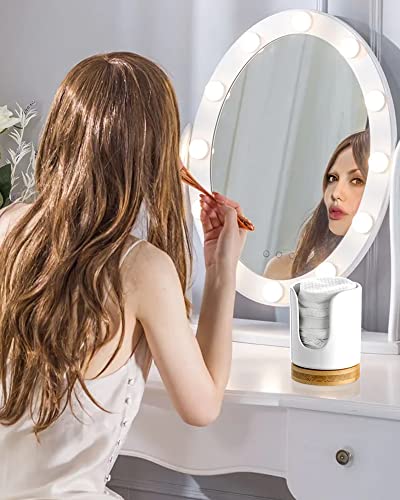 Ceramic Bathroom Cup Holder, 3 oz Dispenser, White | Mouthwash Cups Dispenser for Bathroom, Guest Toiletries, Countertop - color: White, size: Set/1