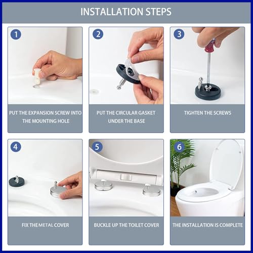 Quick Release Toilet Seat - Standard Loo WC Seat for Easy Cleaning and Installation - size: 36*44cm