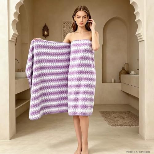 2-Pack Microfiber Bath Towels (27x54 Inches) - Ultra Soft & Quick Dry, 3X Absorbency, Lightweight for Gym, Yoga, Travel & Spa - Perfect for Home, Fitness & Post-Workout