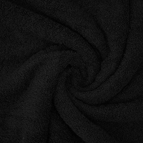 DAN River 2 Pack Bath Sheets Extra Large 35x70, Large Bath Towels for Adults, XL Oversized Heavy Duty Towel Set, 600 GSM 100% Ring Spun Cotton, Soft Quick Dry, Black - color: Black, size: Bath Sheet 35x70" (PK 2)