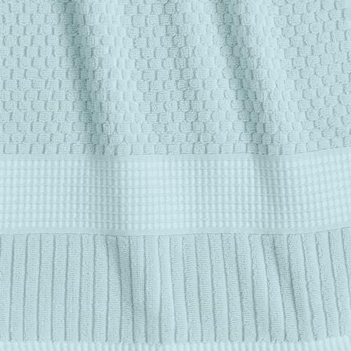 NY Loft 100% Cotton 2-Pack Oversized Bath Towel Set | Seafoam | Quick-Dry | Two Oversized 35" x 70" Bath Towels / Bath Sheets | Super Absorbent | Designer-Styled Texture - color: Seafoam, size: Bath Sheets (2 Pack)