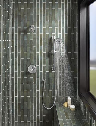Gerber SteadyStyle 8-Spray Round Wall Bar Shower Kit with Hand Shower - color: Chrome