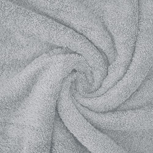 DAN River 2 Pack Bath Sheets Extra Large 35x70, Large Bath Towels for Adults, XL Oversized Heavy Duty Towel Set, 600 GSM 100% Ring Spun Cotton, Soft Quick Dry, Silver - color: Highrise, size: Bath Sheet 35x70" (PK 2)