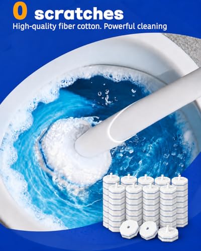 80 Pack Wand Refills Compatible with Clorox Toilet Brushes, Instant Foam Cleaning, Secure Lock No Slipping, Odor Neutralizing, Easy Snap-On Design - color: 80Pack