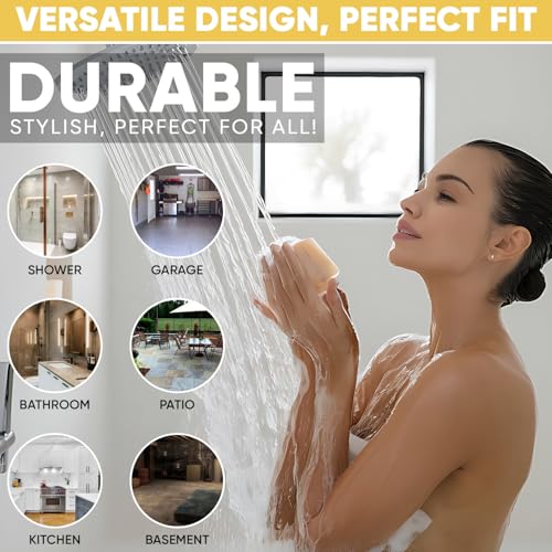 4 ¼” Champagne Bronze Snap-in Shower Drain Cover - New Brass Replacement - 4.25" OD Shower Drain Strainer - Easy Install - Premium Round Shower Drain Cover - Solid Brass Construction - color: Champagne Bronze