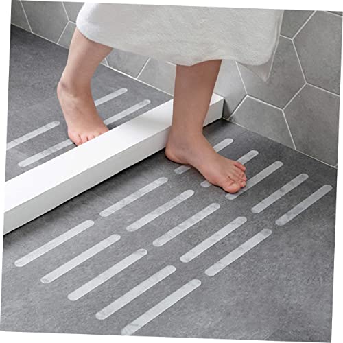 ABOOFAN 20pcs Bathroom Self-Adhesive Strips Non-Skid Strips for Bathtub Skid Tape Strong Adhesion Easy to Remove