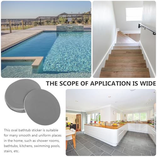 ARTIBETTER Bathroom Non-Slip Stickers 20 Sheets Self-Adhesive Peva Anti-Skid Decals for Bathtub Shower Floor Pool Stairs Smooth Surfaces 3.93 X 3.54 X 0.03 in - size: 10X9CM