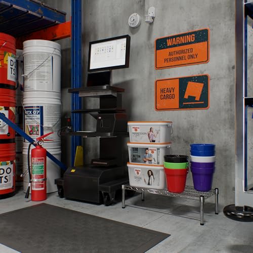14" Deep x 30" Wide x 8" Height 1-Tier Wire Shelving Kit | NSF Commercial Storage Rack Unit - size: 14" Deep x 30" Wide