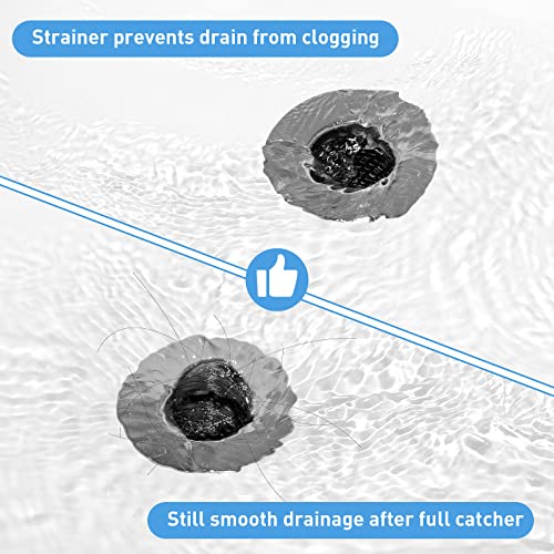 2PCS Bathroom Sink Drain Strainers, 1" Small Conical Premium Stainless Steel Porous Hair Catcher, Drainer Filter, Fit for 1.20"-1.60", Depth Than 1.60" Drain Hole