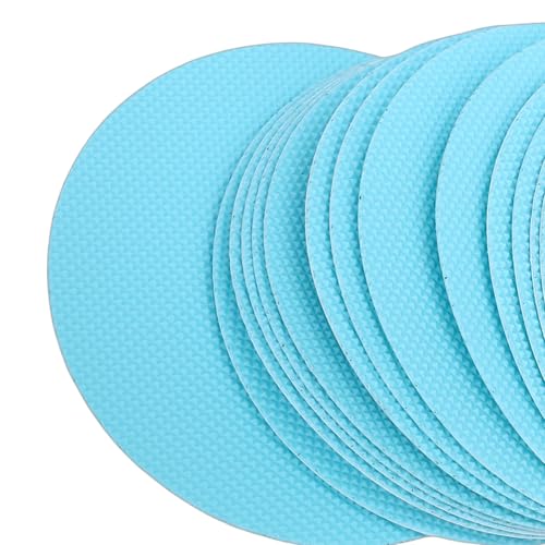 Yunseity Anti Slip Shower Sticker, 24 Pcs PEVA Floor Non Slip Sticker, Bathroom Bathtub for Stairs, Shower Floor Decals (Blue) - color: Blue