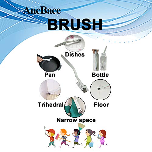 Dish Brush Kitchen Cleaning Brush Bottle Brush Bathroom Scrub Brushes Sink Household Pot Pan Edge Corners Tile Lines Brush with Stiff Bristles