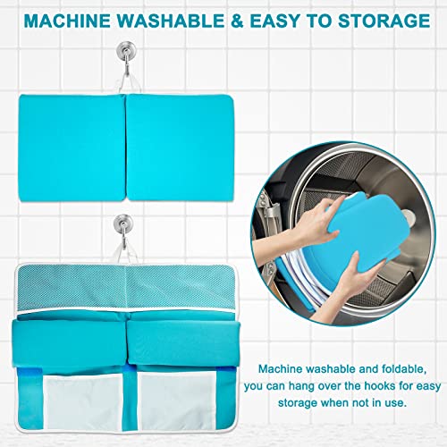 Baby Bath Kneeler and Elbow Rest Pad Set, Bathtub Kneeling Pad, Baby Accessories for Bath, Relieve Your Knees and Elbows - color: Deepblue