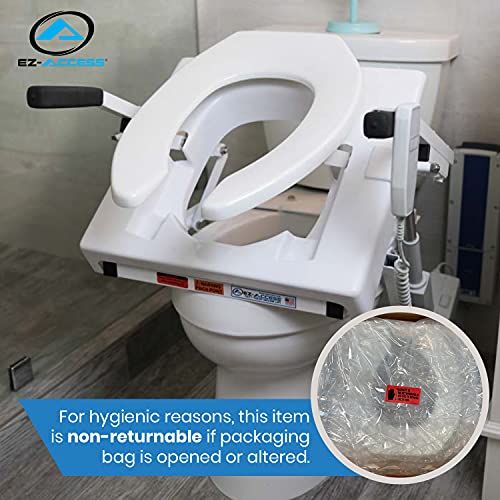 EZ-ACCESS TILT Toilet Incline Lift, Battery Powered (Battery Included), Elongated Seat - size: Battery Power, Elongated Seat