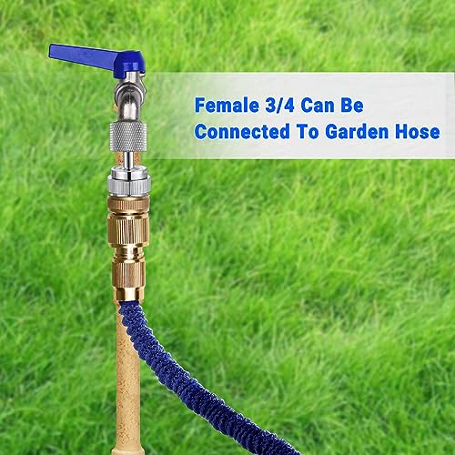 320° Swivel Garden Hose Adapter, Faucet to Hose Adapter with Aerator, Male to Female Sink Adapter for Bathroom, Kitchen, Garden - 3/4" Thread (Chrome) | Faucet to Hose Adapter, Male to Female Sink Adapter for Bathroom, Kitchen, Garden - color: Faucet Hose