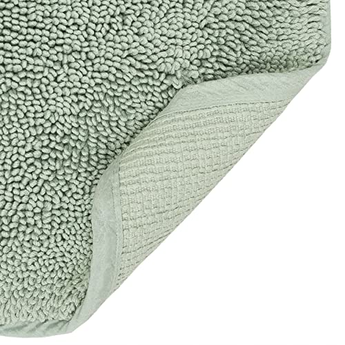 Mohawk Home Classic Cotton Ii Seaglass 1' 9" x 2' 10" Bath Mat - color: Sage Green, size: 1'9" x 2'10" (Rectangular)