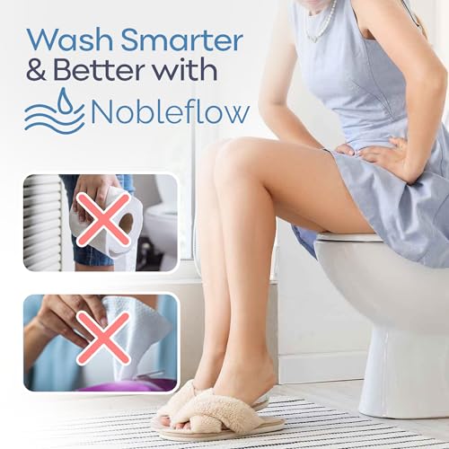 Warm Water Bidet Attachment for Toilet – Non-Electric Hot & Cold Bidet Add-On with Self-Cleaning Nozzle, Adjustable Angle, and Feminine Wash – Ultra-Slim Design
