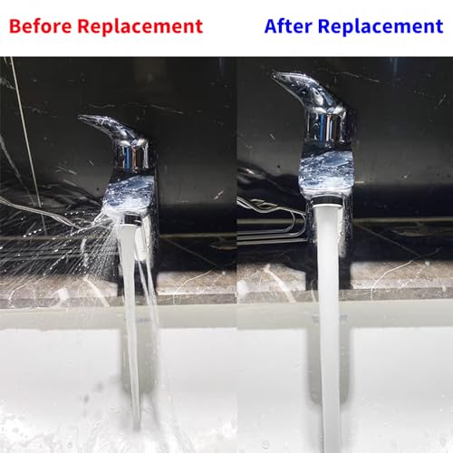 Bathroom Sink Aerator,2.2 GPM Faucet Aerator, Made of Solid Brass and Stainless Steel,15/16 Inch Male Thread Faucet Replacement with Gasket,For Kitchen and Bathroom,6PCS(Silvery) - style: Male-6PCS