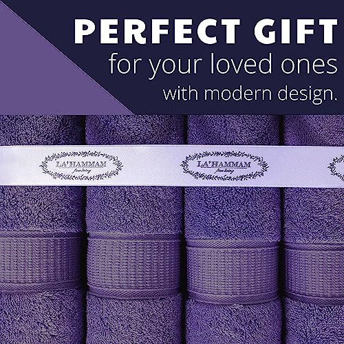 Personalized Towels, Hotel & Spa Quality, Super Soft, Highly Absorbent, Bathroom Sets, 100% Cotton Monogrammed towels 6 Piece Towel Set, Includes 2 Bath Towels, 2 Hand Towels, 2 Washcloths, Purple - color: Purple, size: 6 Pieces Towel Set
