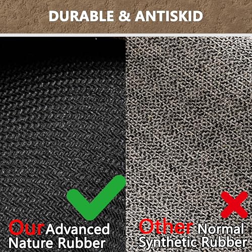Bathroom Mat Quick Dry Low Profile Washable Bathroom Rugs | Non Slip Bath Rugs Ultra Thin Bath Mat Fit Under Door, Coffee, 17" × 32" - color: Coffee, size: Medium(17"x 32")
