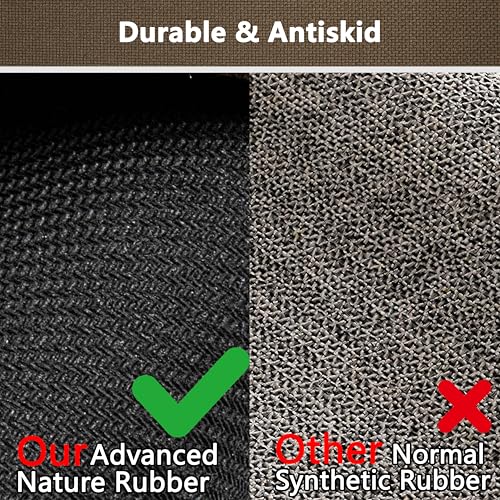 Long Bathroom Rugs Runner Bathroom Mat Quick Dry | Machine Washable Bathroom Rugs Ultra Thin Door Mat, 17" x 47" - color: Black Brown, size: Runner(17"x47")