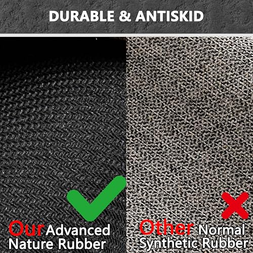 Grey Bathroom Rugs Non Slip Washable Quick Dry Ultra Thin Bath Mat | Bathroom Rugs Fit Under Door Low Profile Bath Mat, 17" × 32" - color: Grey, size: Medium(17"x 32")