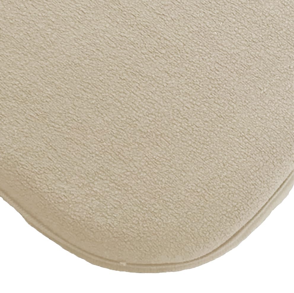 Madeals Long Memory Foam Bathroom Rug Set 5 Piece with Toilet Lid Cover and Tank Cover Set Beige - color: Beige, size: 20"x46"/20"x32"/Contour/Lid Cover/Tank Cover