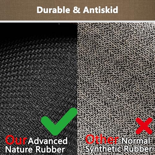 Ultra Thin Bathroom Rugs Non Slip Bath Mat 17" x 32" Bathroom Mat | Quick Dry Machine Washable Rugs Perfect for Shower, Camel - color: Dark Beige, size: Medium(17"x32")