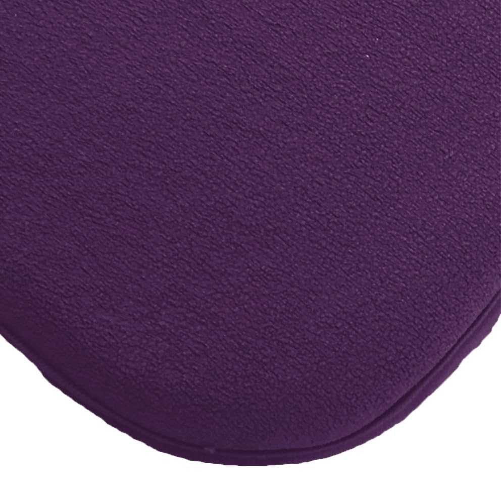 Madeals Memory Foam Long Bathroom Mat Sets and Toilet Rug Set 3 Piece and with Toilet Lid Cover and Tank Cover Set Purple - color: Purple, size: 20"x46"/20"x32"/Contour/Lid Cover/Tank Cover