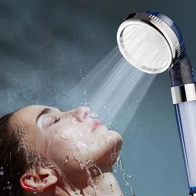 Spray Shower Head Filter with Mineral Beads, High Pressure Handheld Filtered Bead Shower Head Filter for Hard Water, Reduces Dry Itchy Skin & Hair Loss, 4.5in Set of 6 Replacement PP-Cotton Filters - style: 4.5 x 0.98 inches