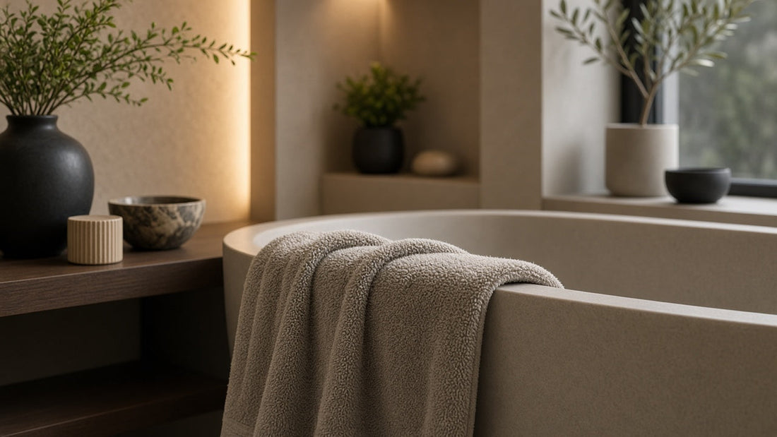 A Three-Step Bath Mat Zone That Dries Before Mildew Starts