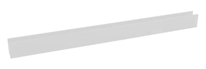 Brixwell SDCD38PS-CCP4 Polished Stainless 3/8" Fixed Panel Shower Door Deep U-Channel - 4 inch Sample - color: Polished Stainless Steel, size: 4 Inch - Sample