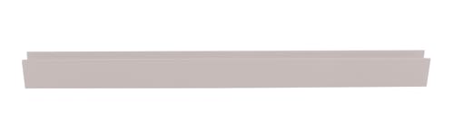Brixwell SDCD38PN-CCP4 Polished Nickel 3/8" Fixed Panel Shower Door Deep U-Channel - 4 inch Sample - color: Polished Nickel, size: 4 Inch - Sample