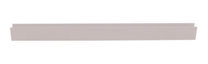 Brixwell SDCD38PN-CCP4 Polished Nickel 3/8" Fixed Panel Shower Door Deep U-Channel - 4 inch Sample - color: Polished Nickel, size: 4 Inch - Sample