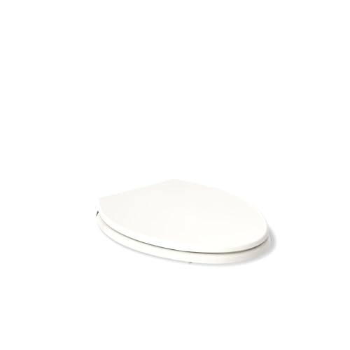 KOHLER K24495-A-96 Border™ ReadyLatch™ Quiet-Close™ Elongated Toilet Seat, Soft Close Toilet Seat, New Home Essentials, Biscuit