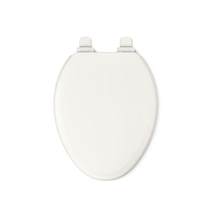 KOHLER 20454-96 Ridgewood Elongated Soft Close Toilet Seat, Quiet Close, Wood Toilet Seat, Home Essentials, Biscuit - color: Biscuit