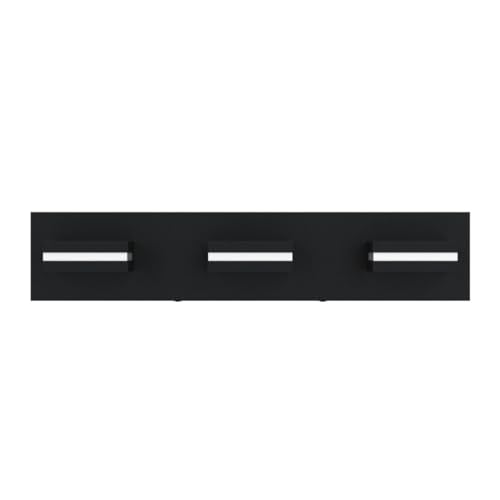 SineRise LED Modern Bathroom Vanity Light Fixtures, Modern Acrylic Bathroom Wall Lighting Fixtures Over Mirror, 3-Light, 24-Inch, Black, White - color: Black, White, size: 3-Light, 24-Inch