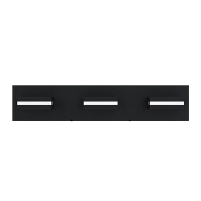 SineRise LED Modern Bathroom Vanity Light Fixtures, Modern Acrylic Bathroom Wall Lighting Fixtures Over Mirror, 3-Light, 24-Inch, Black, White - color: Black, White, size: 3-Light, 24-Inch
