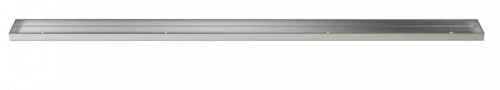 The Original Granite Bracket-Wedi® Linear Shower Drain Cover Plates (Tileable, 35 3/64 in. x 1 49/64 in.× 33/64 in.) -Shower Floor Drain, Shower Renovations, DIY Showers - color: Tileable, size: 35 3/64 in. x 1 49/64 in.× 33/64 in.