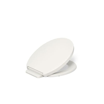 KOHLER K-26802-96 Impro ReadyLatch Quiet Close Round Toilet Seat, Soft Close Seat, Compatible with Round Toilets, Biscuit - color: Biscuit, size: Round