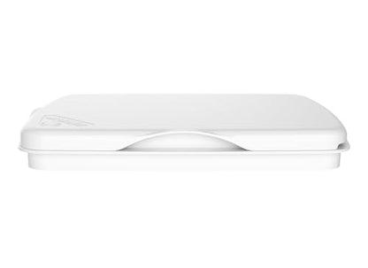 Rev-A-Shelf 32 Qt Under Sink Garbage Can Lid for Base Kitchen and Bathroom Cabinet, Replacement Plastic Trash Bin Lid Only, White, RV-32-LID-1-40 - color: White, size: 32 QT