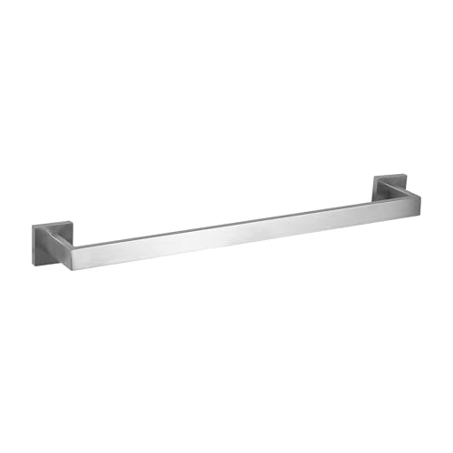 SEIDO 24 Inch Brushed Nickel Towel Bar, Heavy Duty & Rust-Proof 304 Stainless Steel Bath Towel Holder, Modern Square Wall Mounted Towel Rack for Bathroom, Kitchen, RV - color: Brushed Nickel, size: 24 Inch