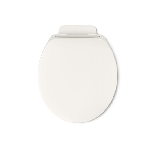 Kohler K-28005-96 Drift ReadyLatch Quiet Close Round Toilet Seat, Biscuit - color: Biscuit, size: Round