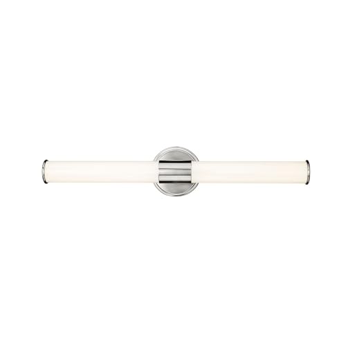 ML Lighting 2221-BN Trumann 1-Light Vanity, LED Brushed Nickel - color: Brushed Nickel, size: 24-Inch