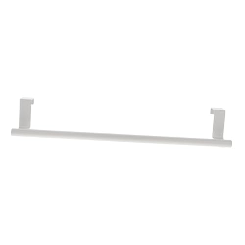 Healifty Stainless Steel Over Door Towel Rack Versatile Towel Storage Holder for Cabinets Bathrooms Accommodates Multiple Towels for Space Saving Areas