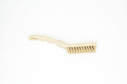 SPARTA Detail Brush Grout Brush, Crevice Brush with Hanging Hole for Bathroom, Kitchens, Countertop, Plastic, 9 Inches, Tan - color: Tan, size: 9 Inches
