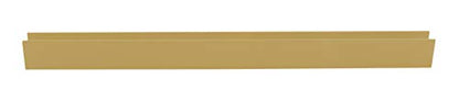 Brixwell SDCD38SB-CCP4 Satin Brass 3/8" Fixed Panel Shower Door Deep U-Channel - 4 inch Sample - color: Satin Brass, size: 4 Inch - Sample