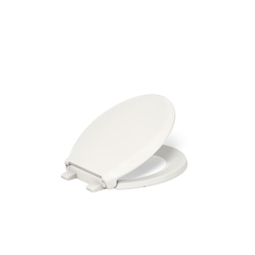 KOHLER 4639-RL-96 Cachet ReadyLatch Round Toilet Seat Soft Close, Biscuit - color: Biscuit, size: Round