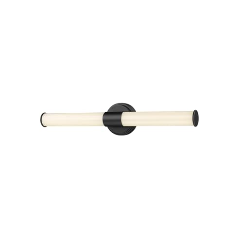 ML Lighting Trumann - 20W 1 LED Bath Vanity-4.7 Inches Tall and 24 Inches Wide-Matte Black Finish - color: Matte Black, size: 24-Inch