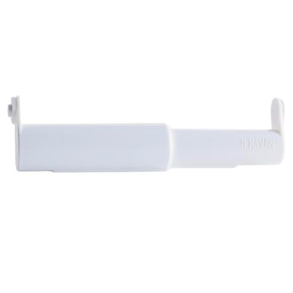 Standard Toilet Paper Holder Extender, White | Extra-Large Rolls Perfect for Double, Triple Rolls in Regular or Ceramic Bathroom Wall Holders - color: White