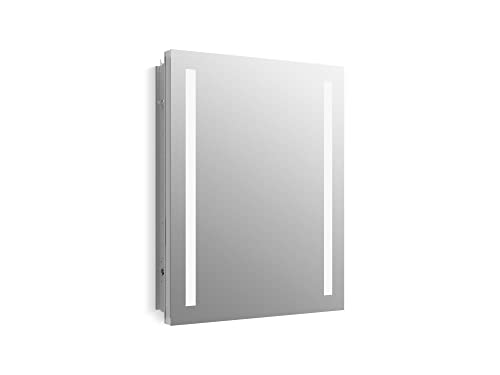 Kohler 99007-TLC-NA Verdera, Medicine Cabinet Mirror with Lights, Recessed or Surface Mount Bathroom, 24 in. W x 30 in. H - size: 24" W x 30"H, style: Lighted